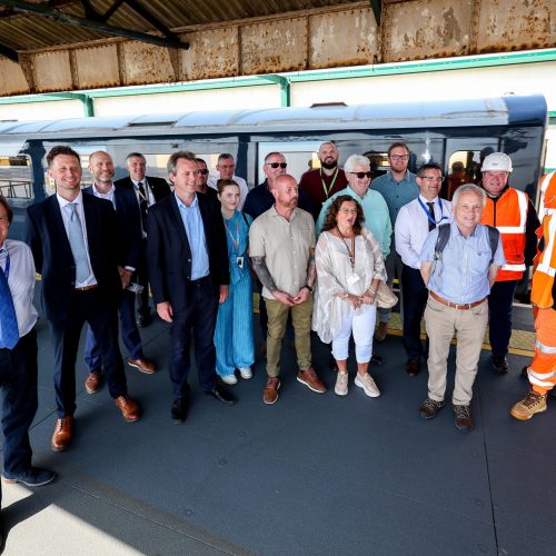 Island Line fully reopens following completion of Ryde Pier repairs, at Ryde, Isle of Wight, Hampshire
Picture: Chris Moorhouse 
Friday 2nd May 2025