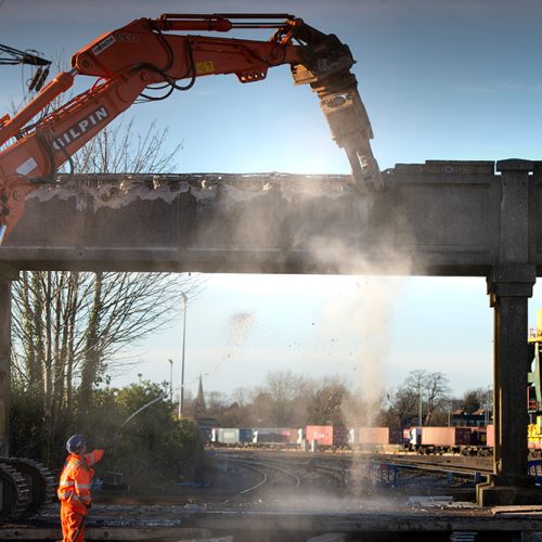 Millbrook Station Footbridge Demolition (10) Millbrook Station Footbridge Demolition (10)
