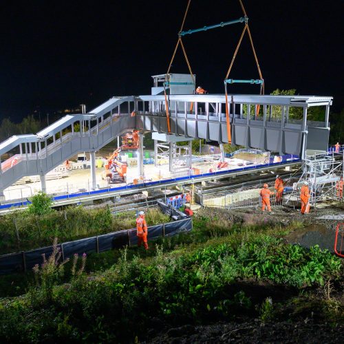 Insalation of pedestian bridge, Okehampton.

10.09.25
